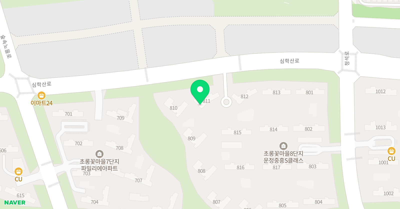 기탄 사고력교실 운정8단지중흥1교실 위치