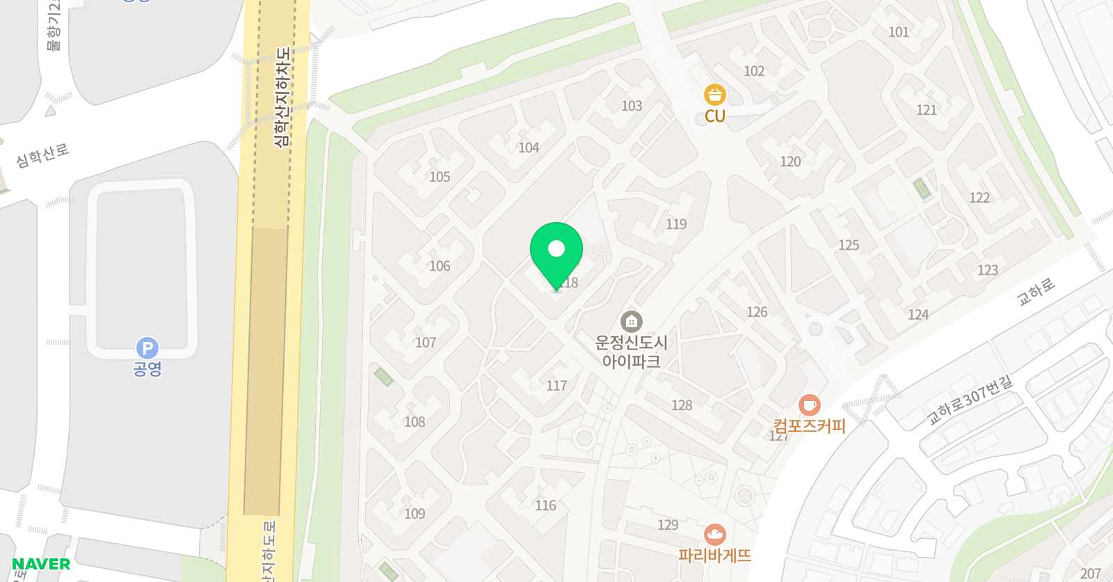 홍선생 영어 위치