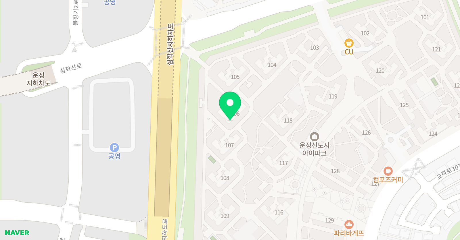 스마트해법 수학 운정아이파크점 위치