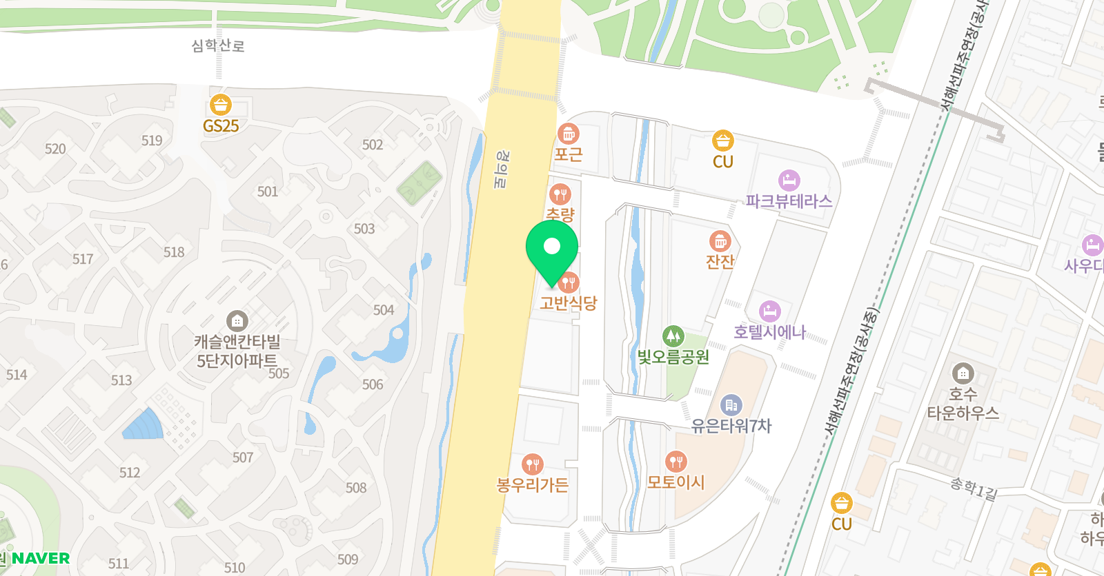 생각의자리 미술학원 위치