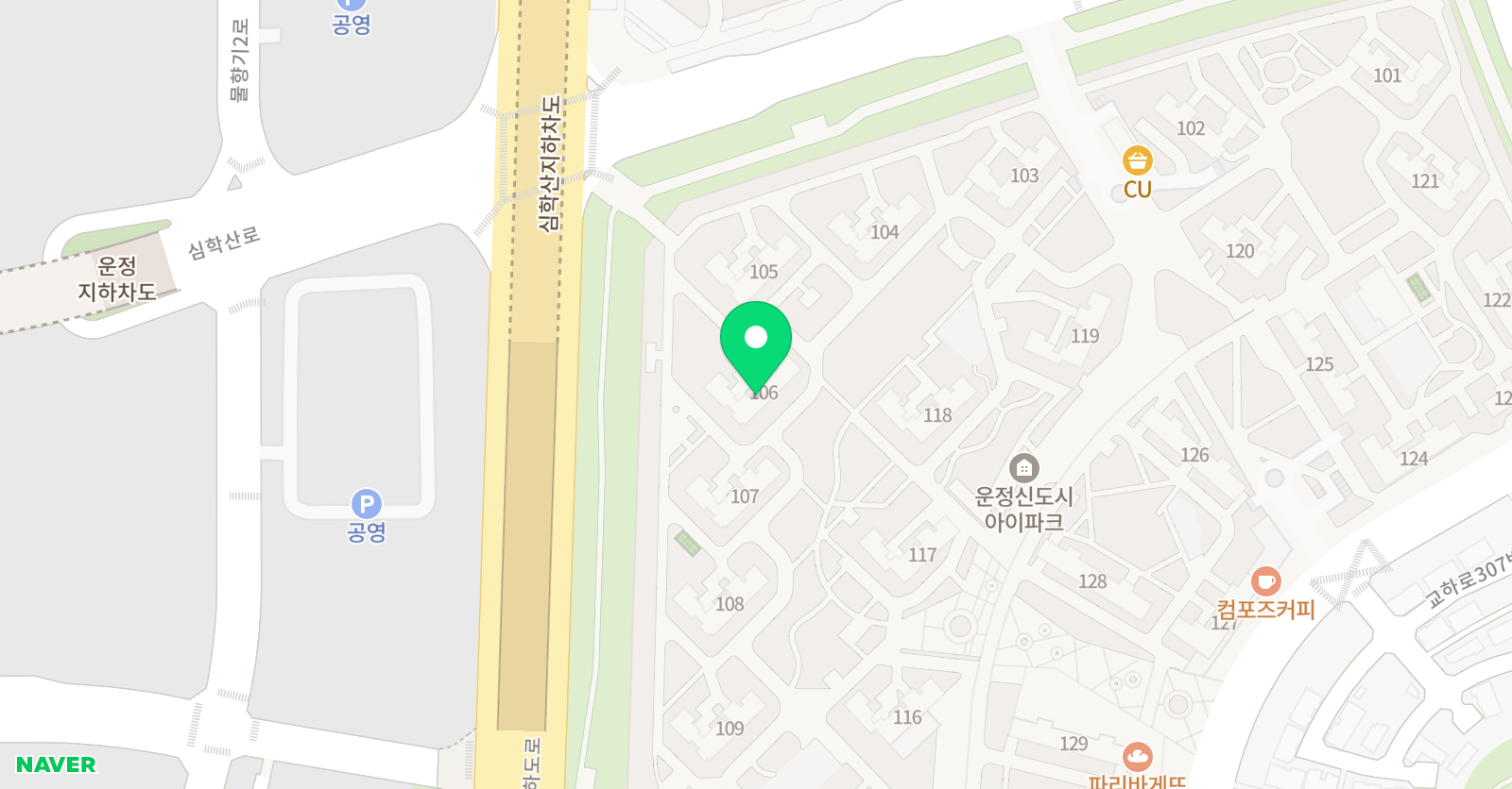 YBM램클래스 파주동패1점 위치