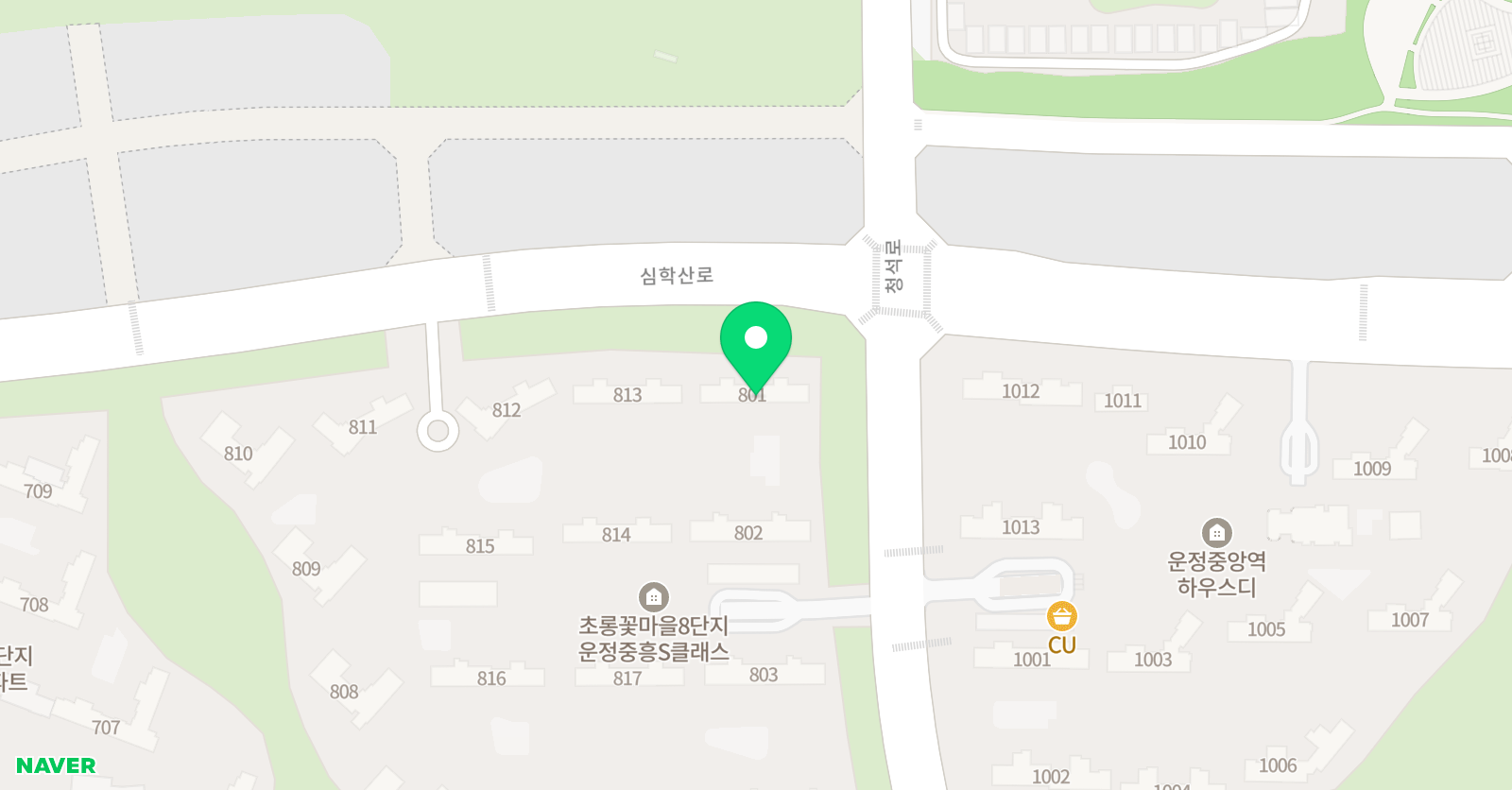 스마트 해법수학 학원 파주운정중흥S클래스점 위치