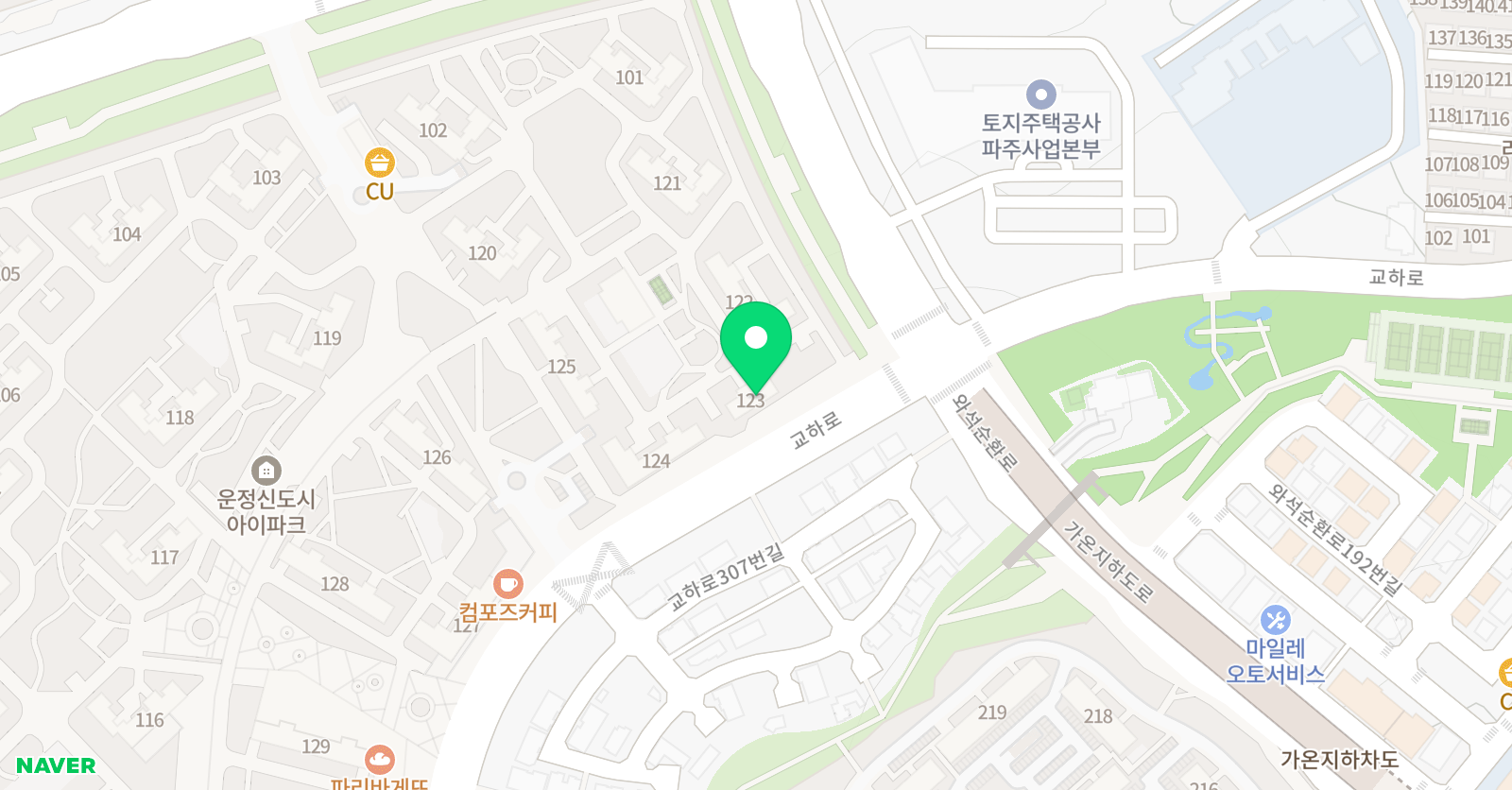 기탄사고력교실 운정아이파크2교실 위치