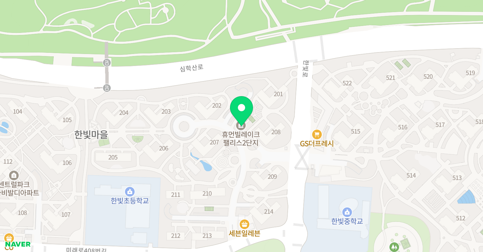 미래엔 수학 한빛점 위치