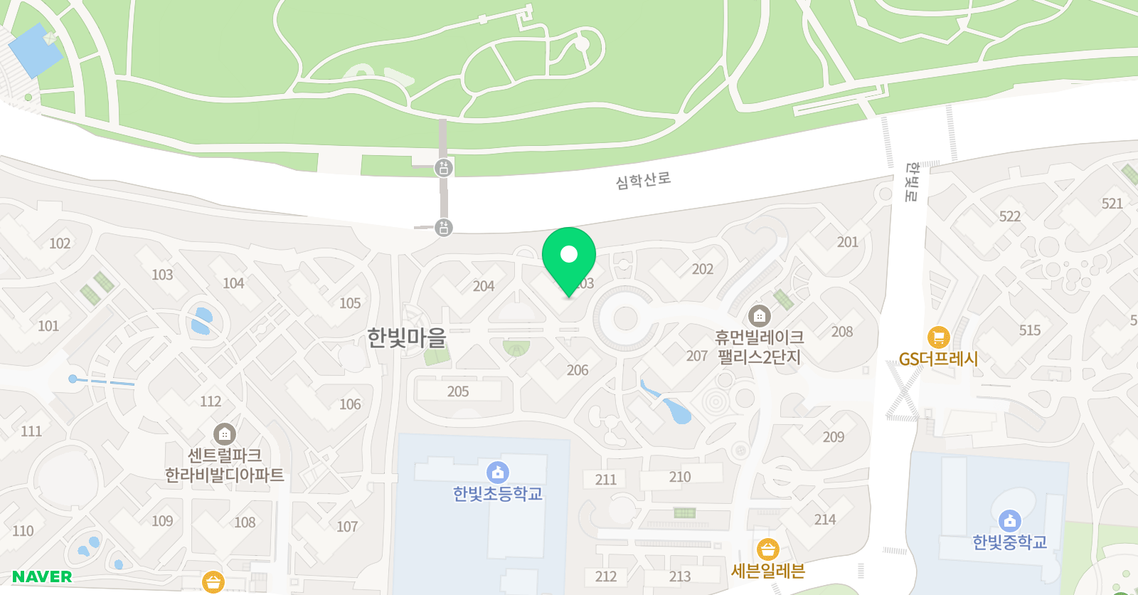 클라이영어 운정한빛 위치