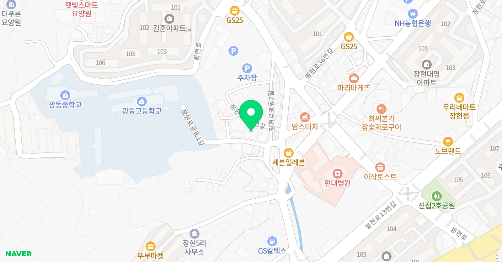 우주갑 수학학원 위치
