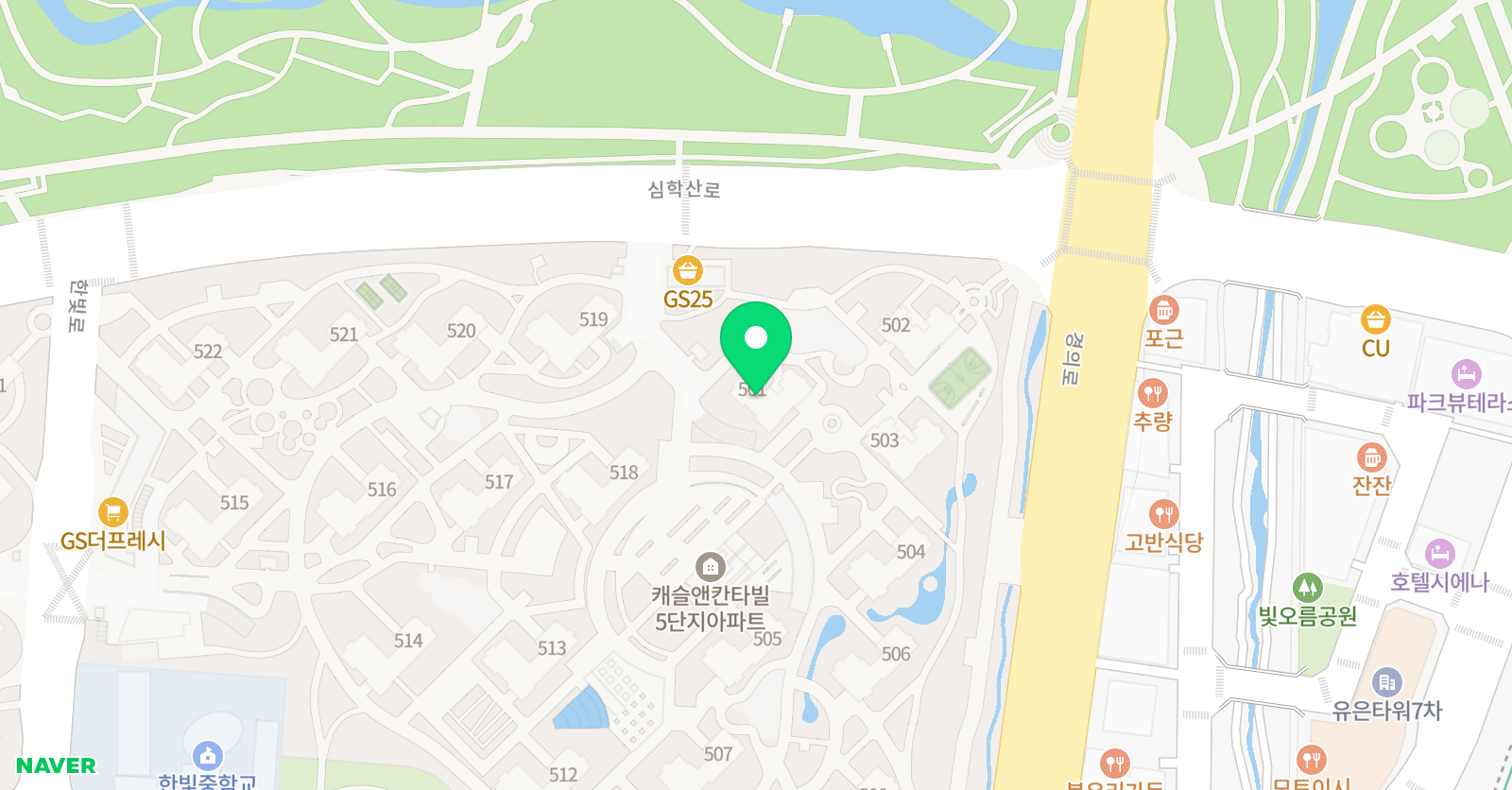 아소비 파주 한빛5단지점 위치
