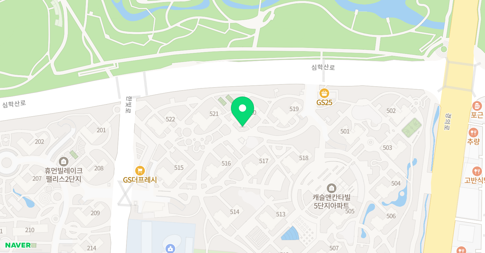 링키영어 한빛마을 5단지 위치