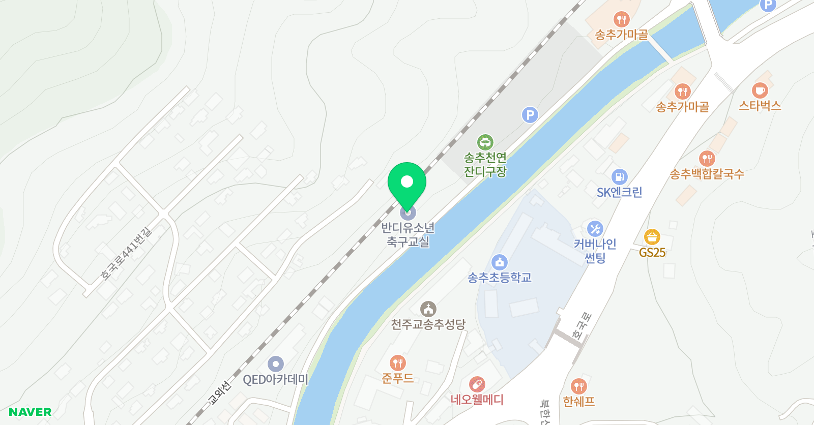 반디유 소년축구교실 위치