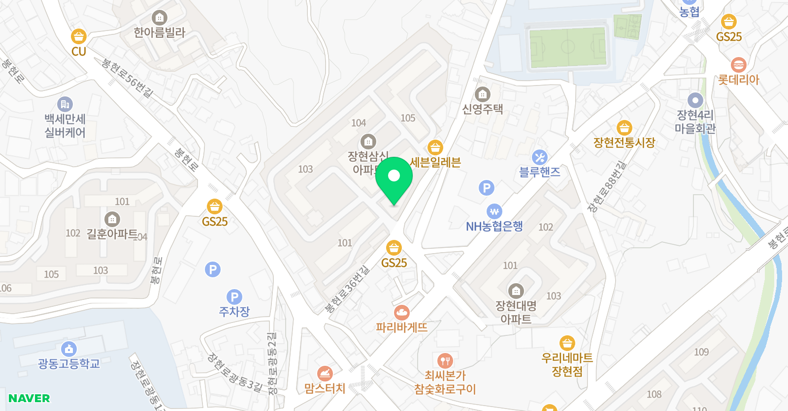 장현 뮤즈 피아노 음악학원 위치