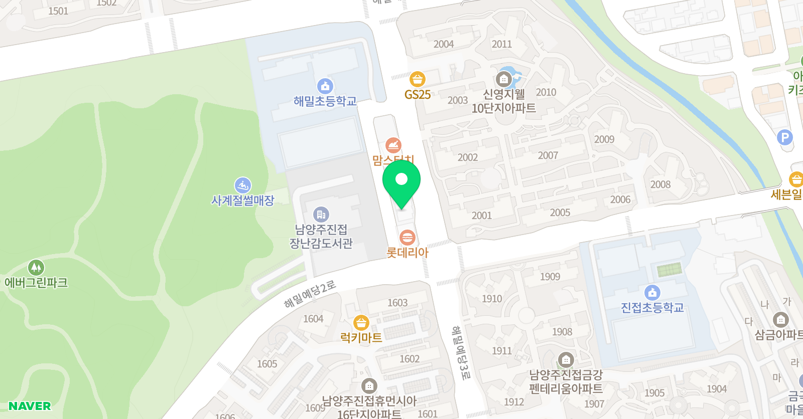 피크수학학원 위치