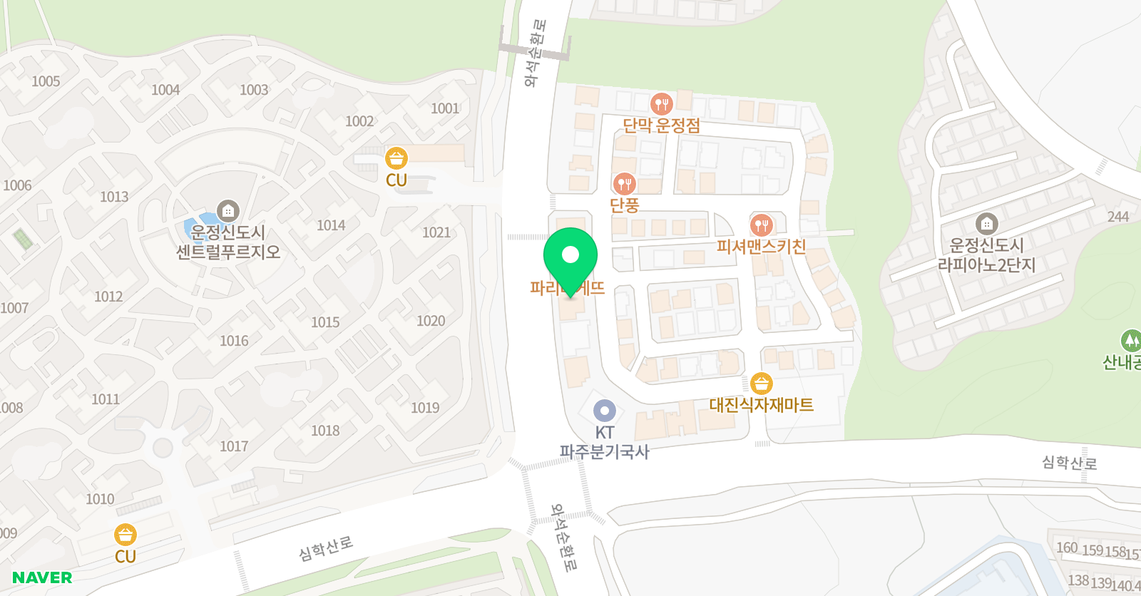 수학호랑이 학원 위치