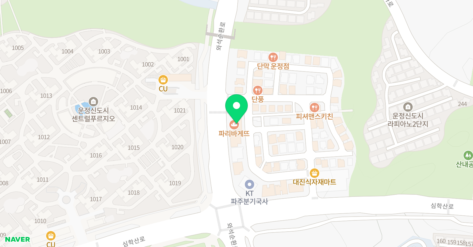 장수학 파주목동본원 위치