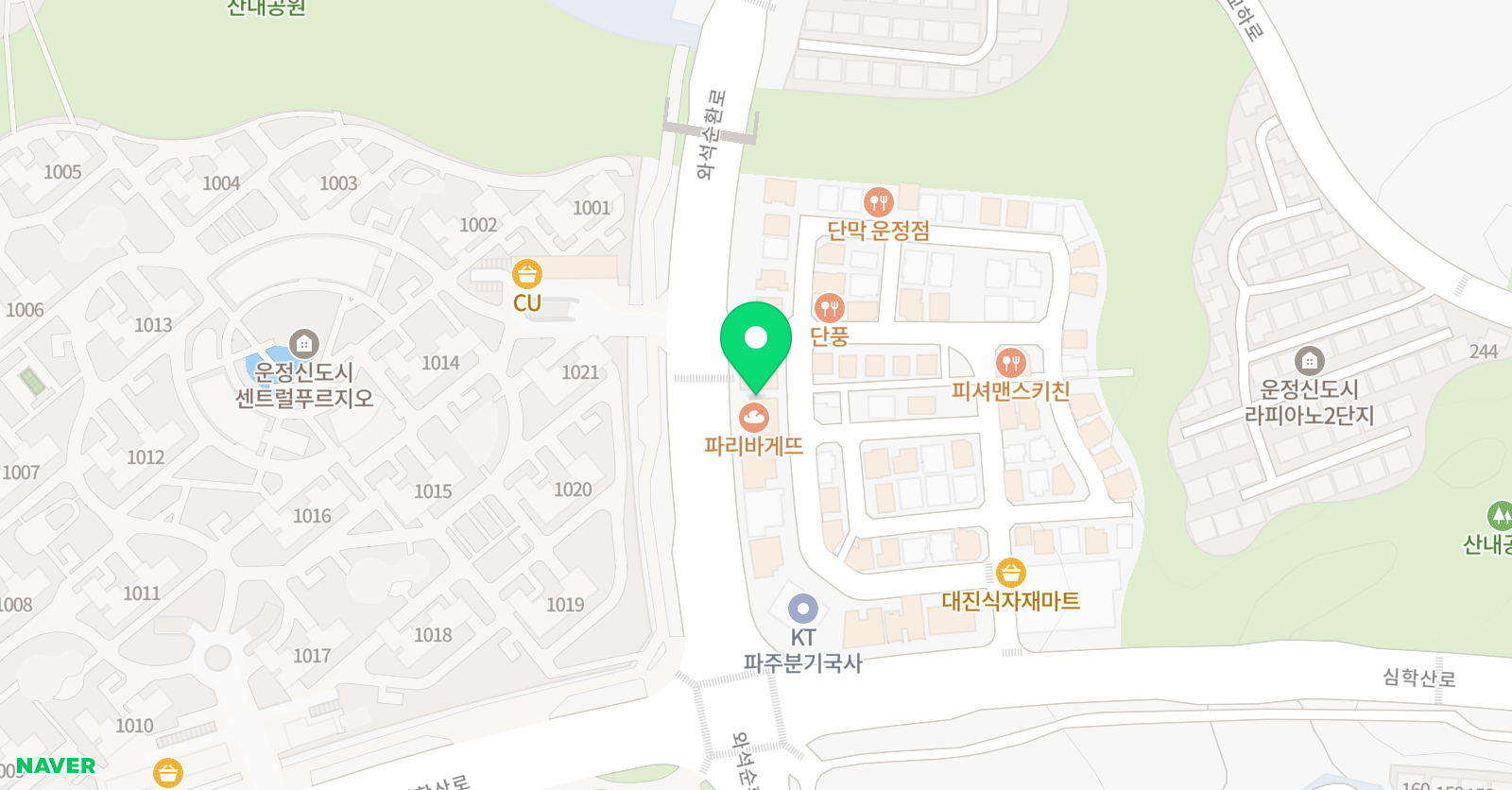 송 수학학원 산내직영점 위치