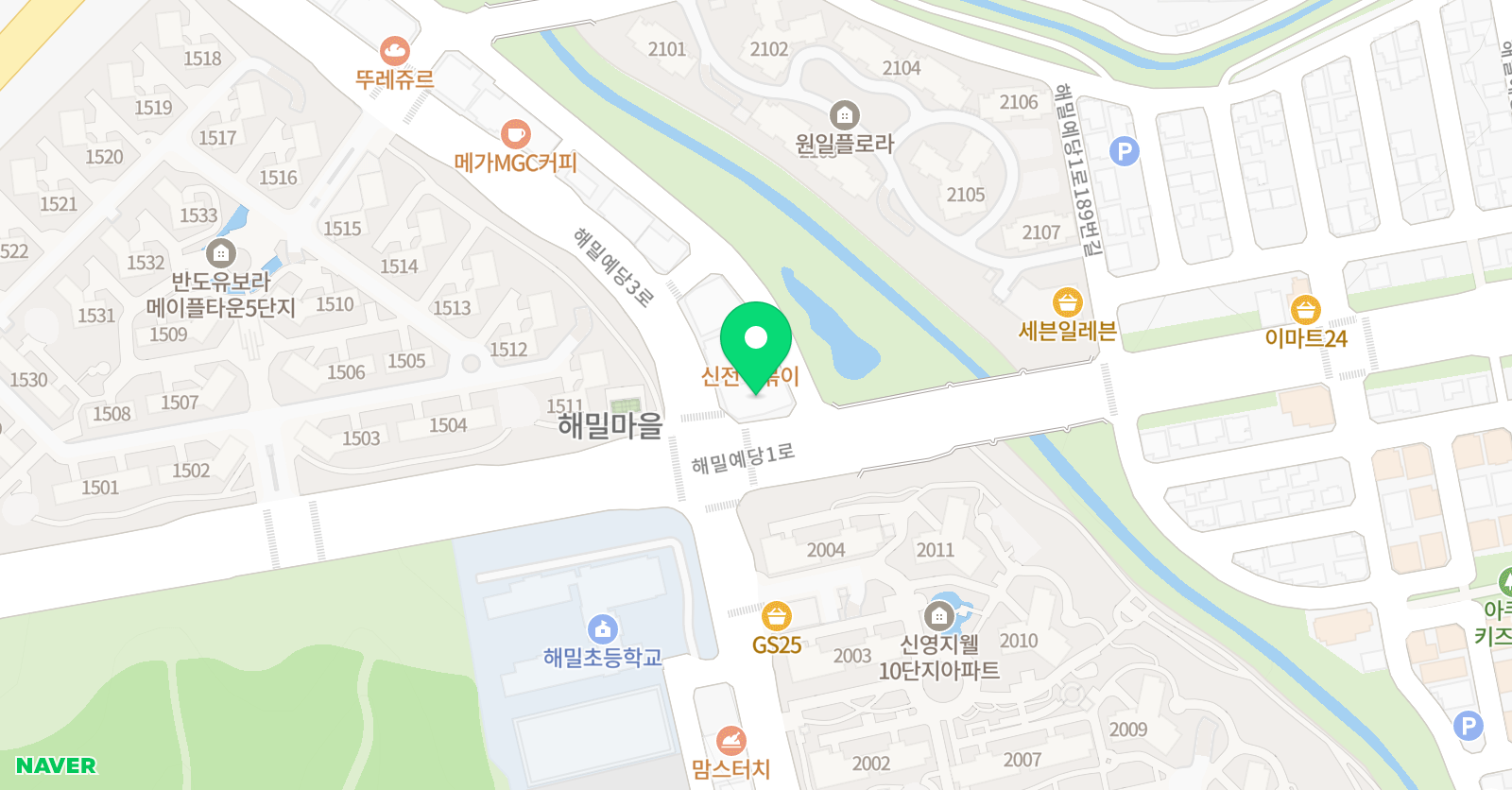 YBM ECC 진접 어학원 위치