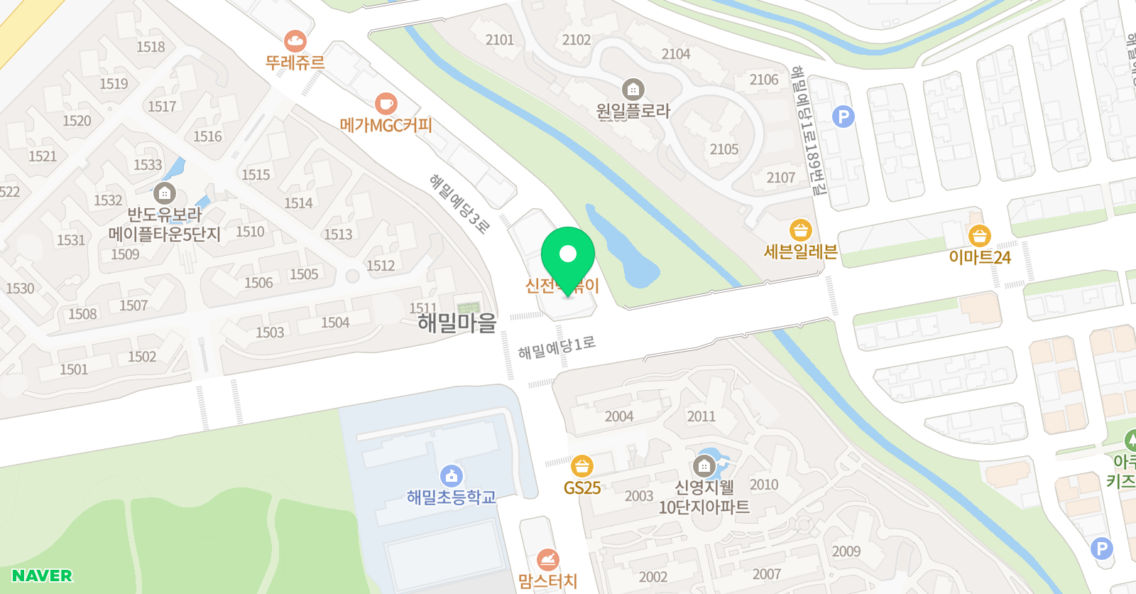 아발론 어학원 진접캠퍼스 2관 위치