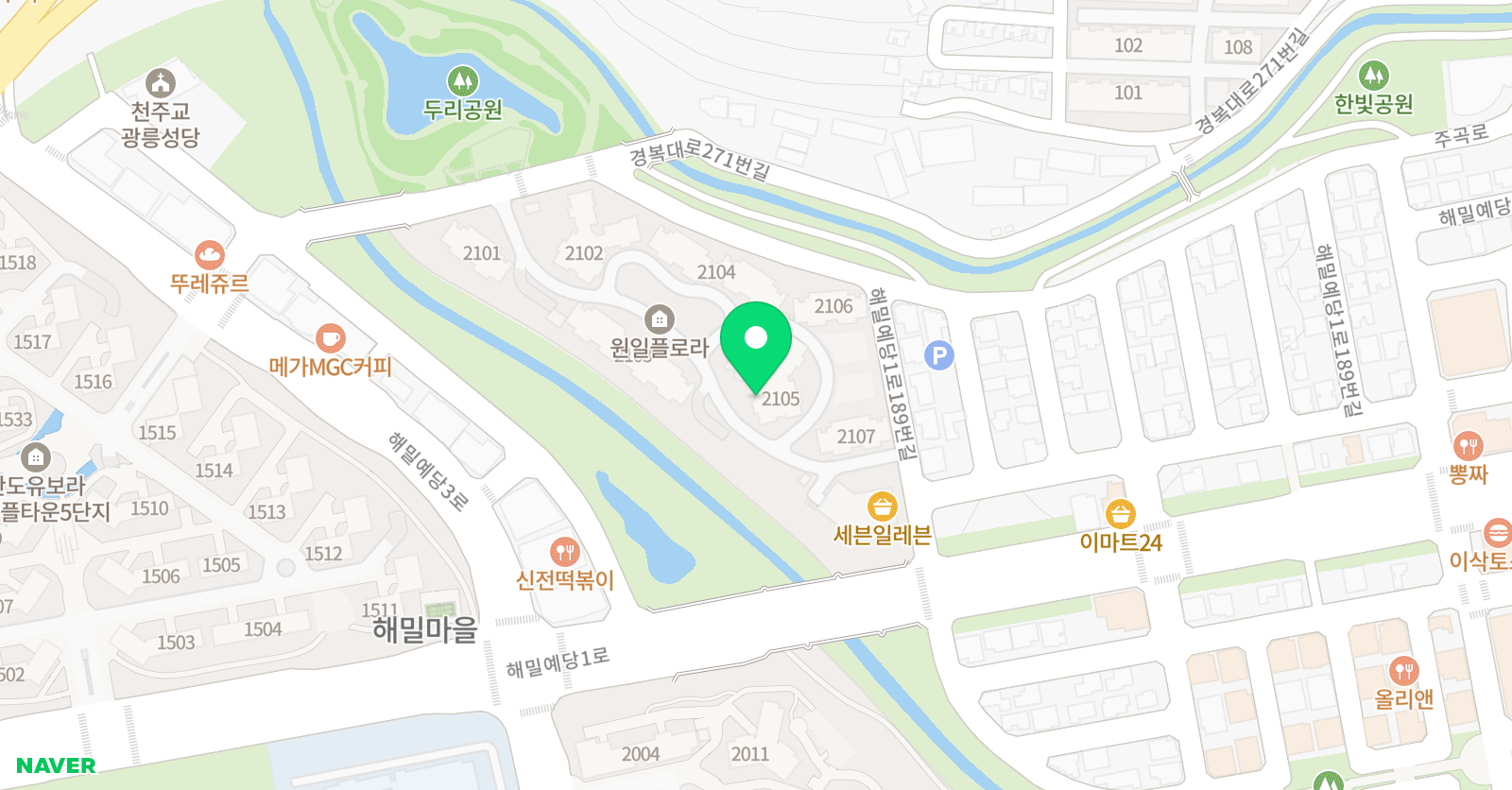 솔루니 진접원일플로라 홈스쿨 위치