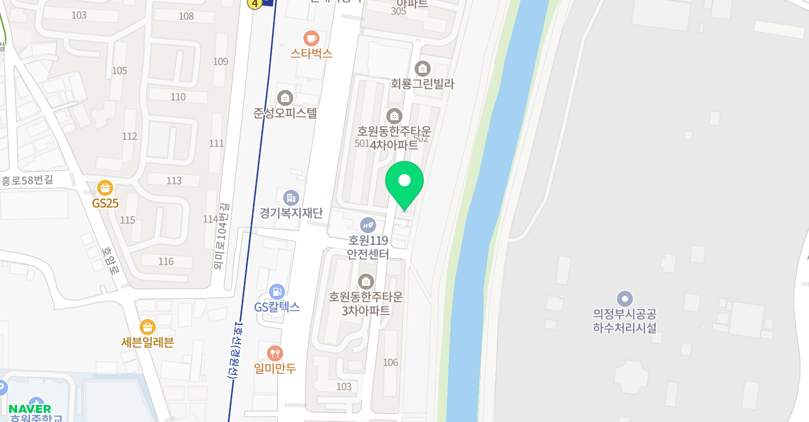 찰진 영어 호원점 위치