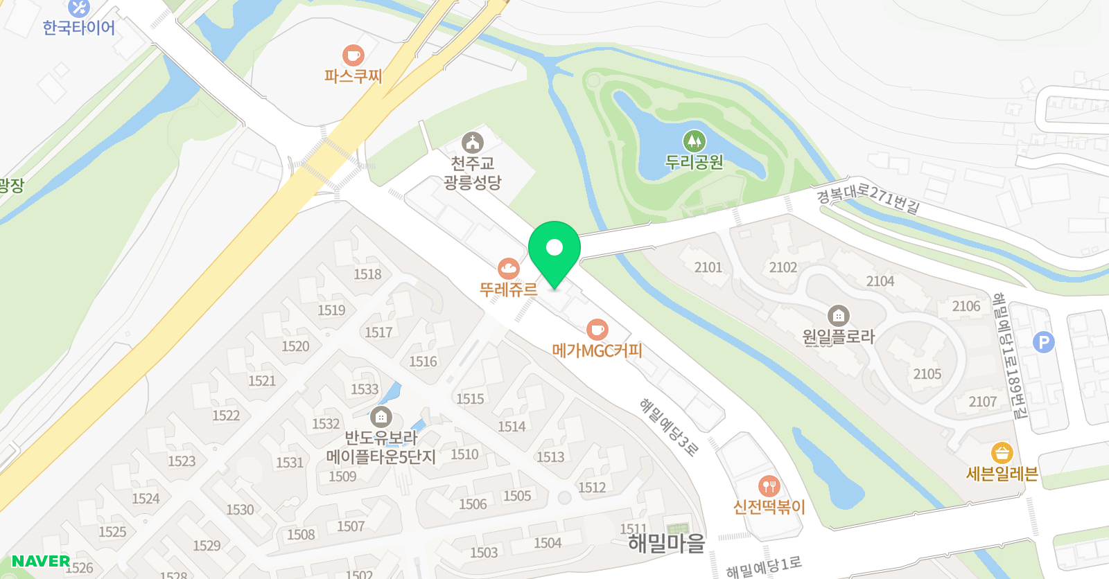 레드엠 수학학원 위치