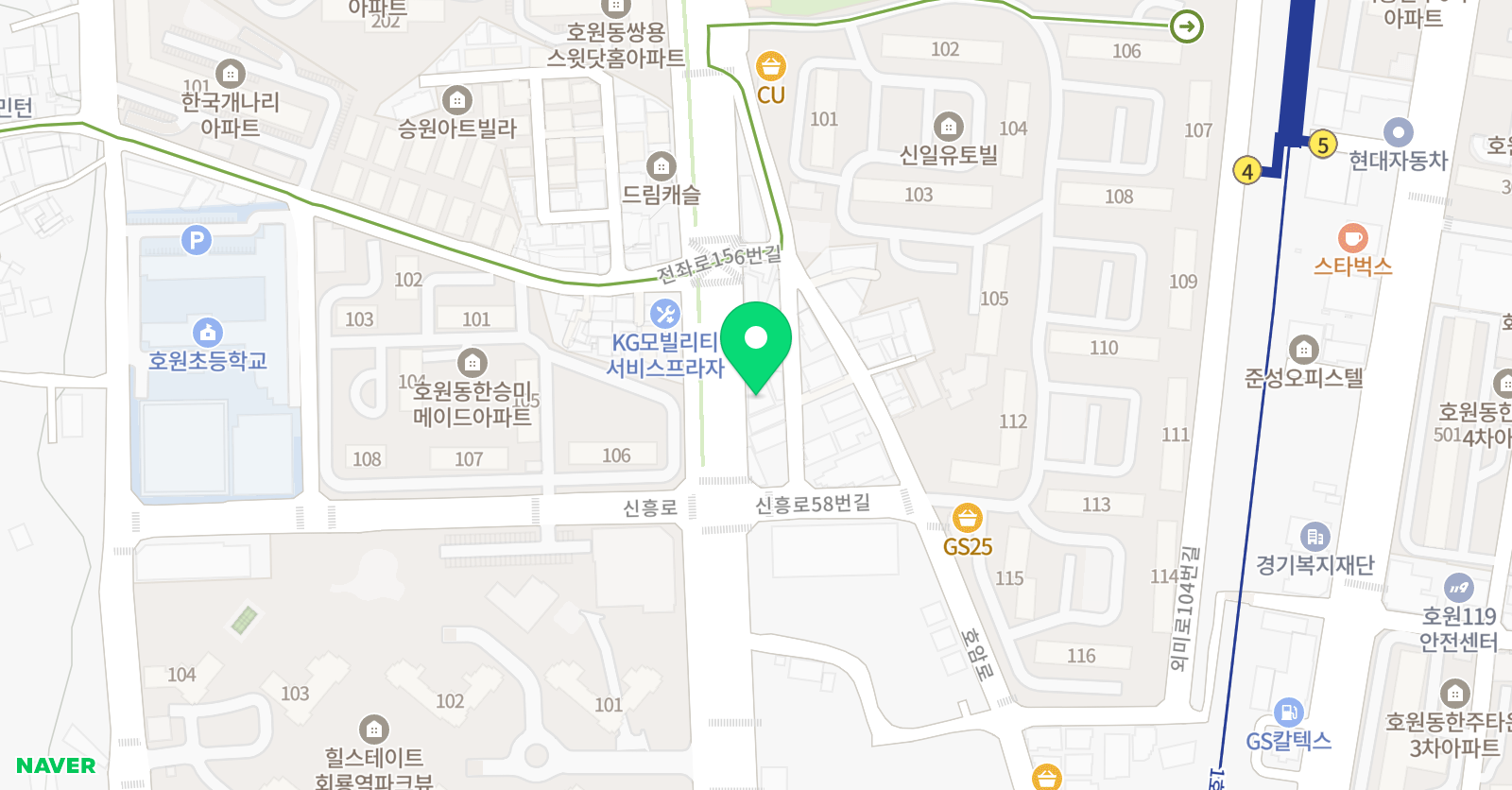 아트앤하트 의정부호원회룡교육원 위치