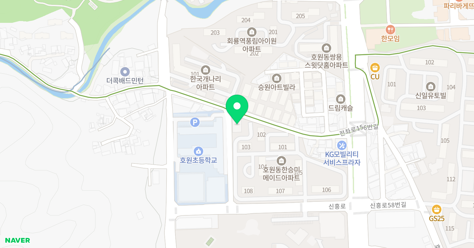 엘린 영어학원 위치