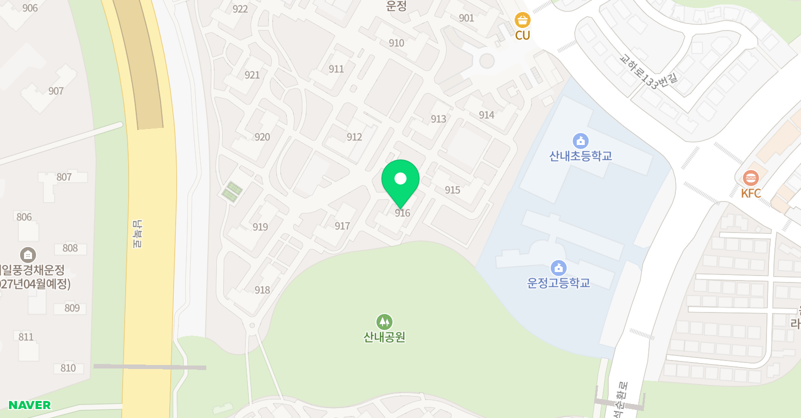기탄사고력교실 검단제일풍경채2차1호점 위치