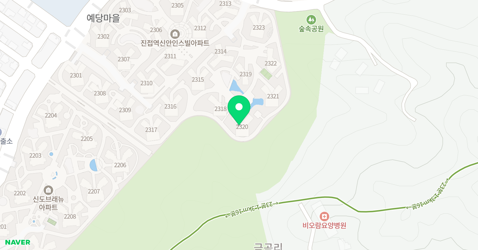 아소비 남양주진접신안23단지점 위치