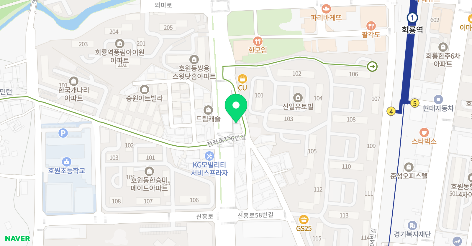 하이클래스 학원 위치
