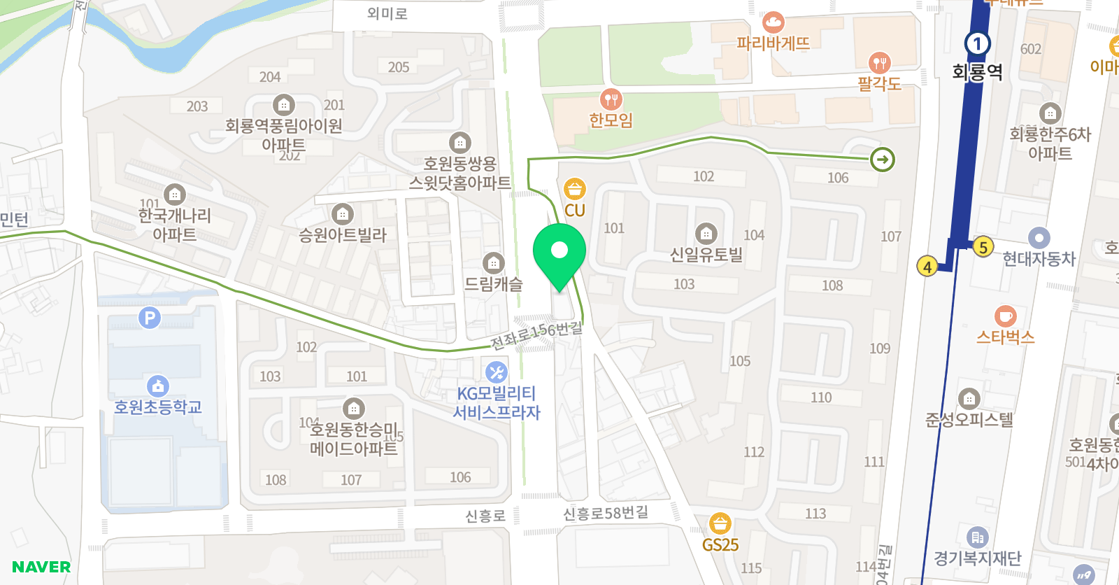 큰뜻 학원 위치
