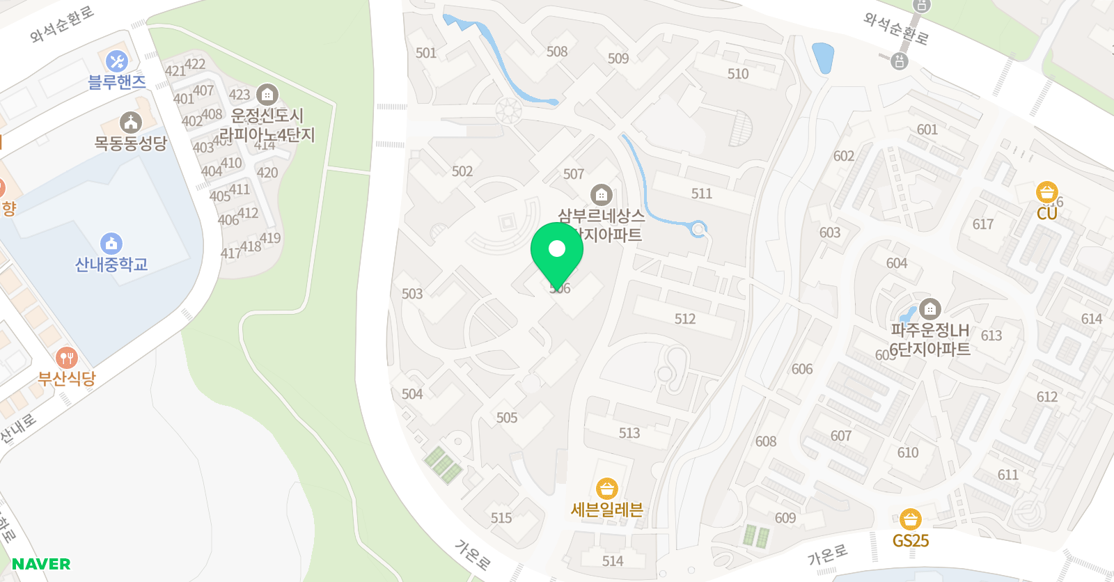 기탄사고력교실 해솔 5단지 1호점 위치