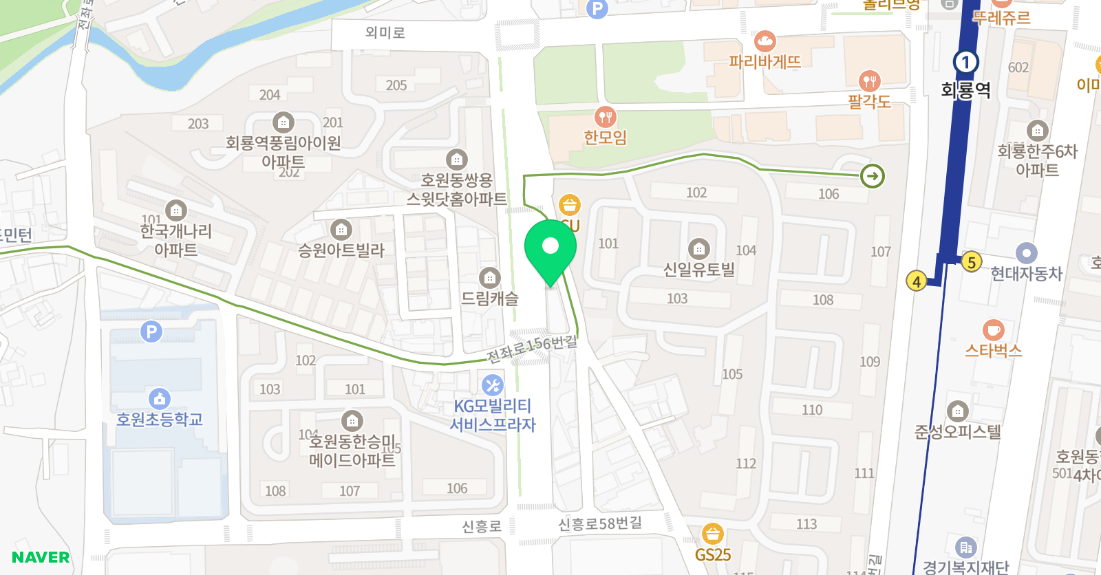 삼성 영어 호원3캠퍼스 위치