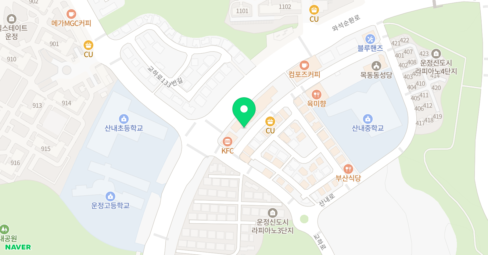 재능교육 교하운정학습센터 위치