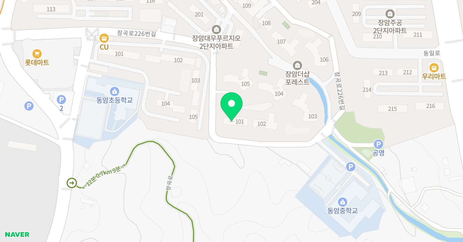 쭈쌤의 더하기 공부방 위치