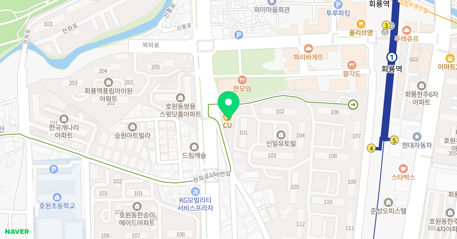 튼튼 영어마스터클럽 의정부호원신일점 위치