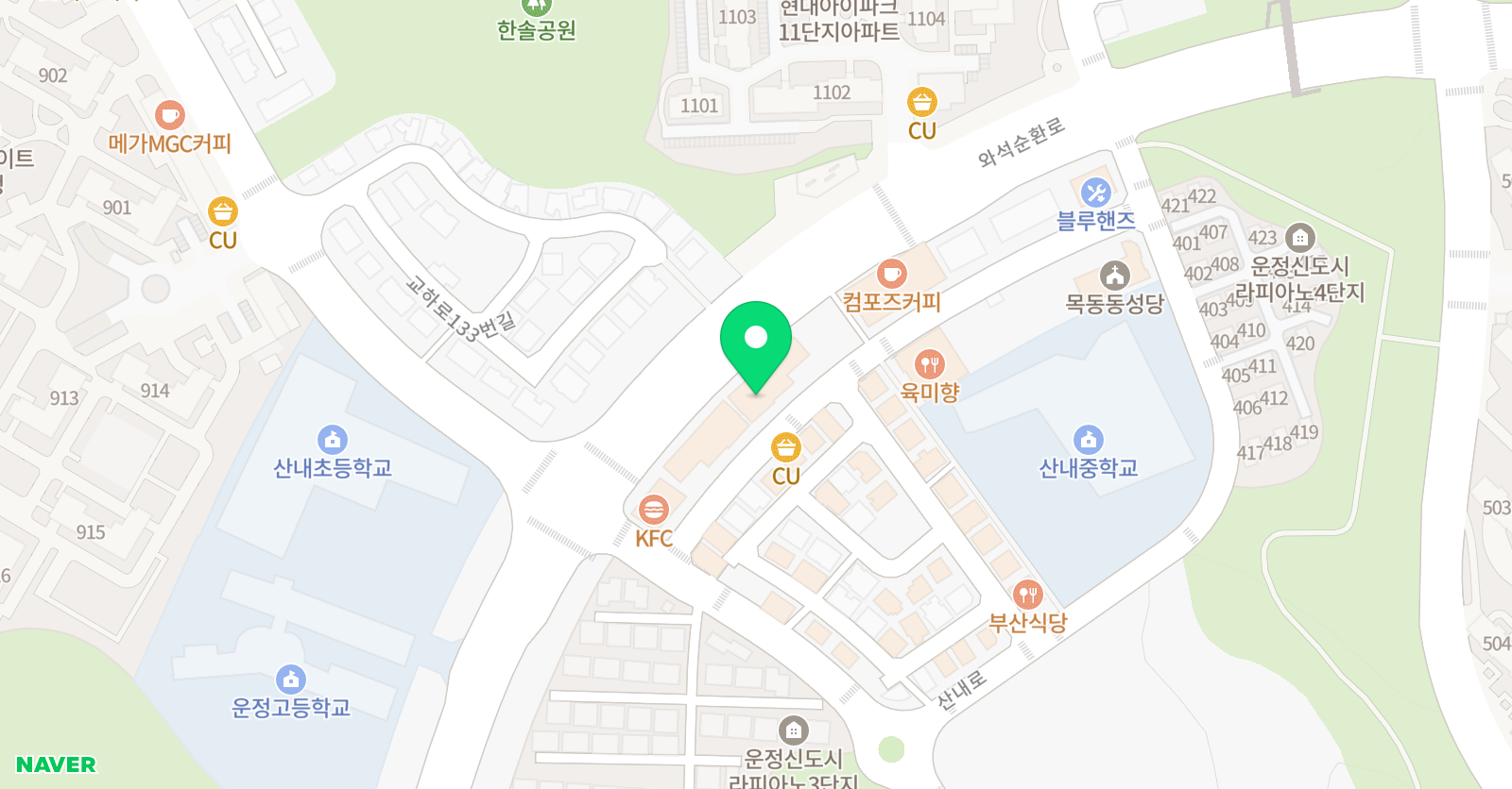 153플러스 영어수학학원 산내 위치