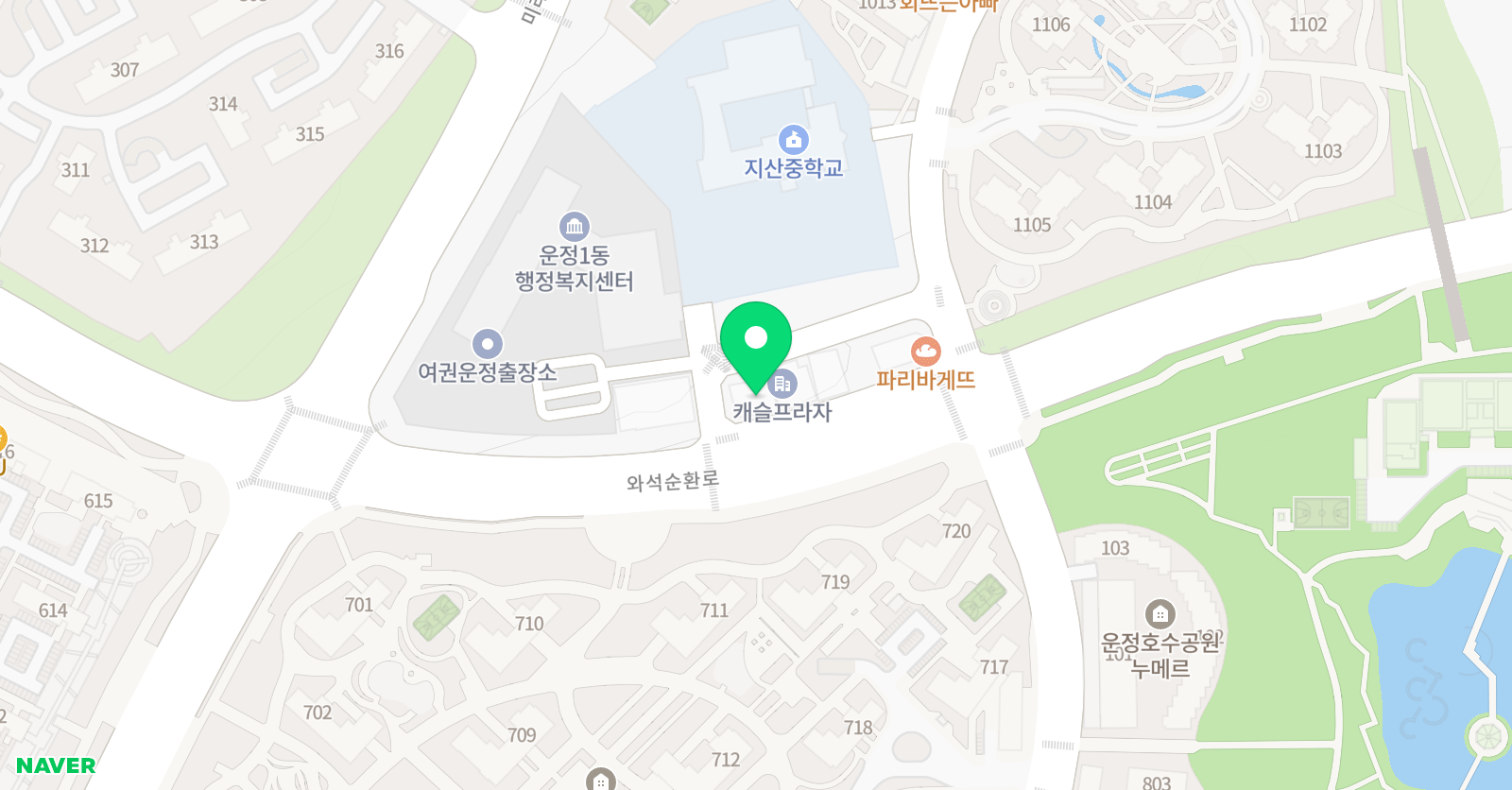 YBM잉글루 파주지산제1캠퍼스 위치