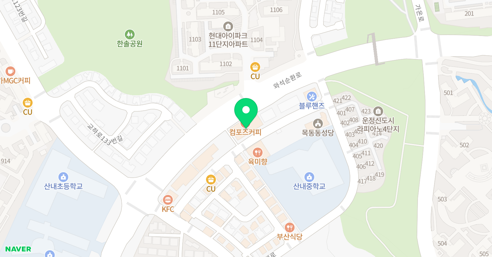 운정명문 학원 위치