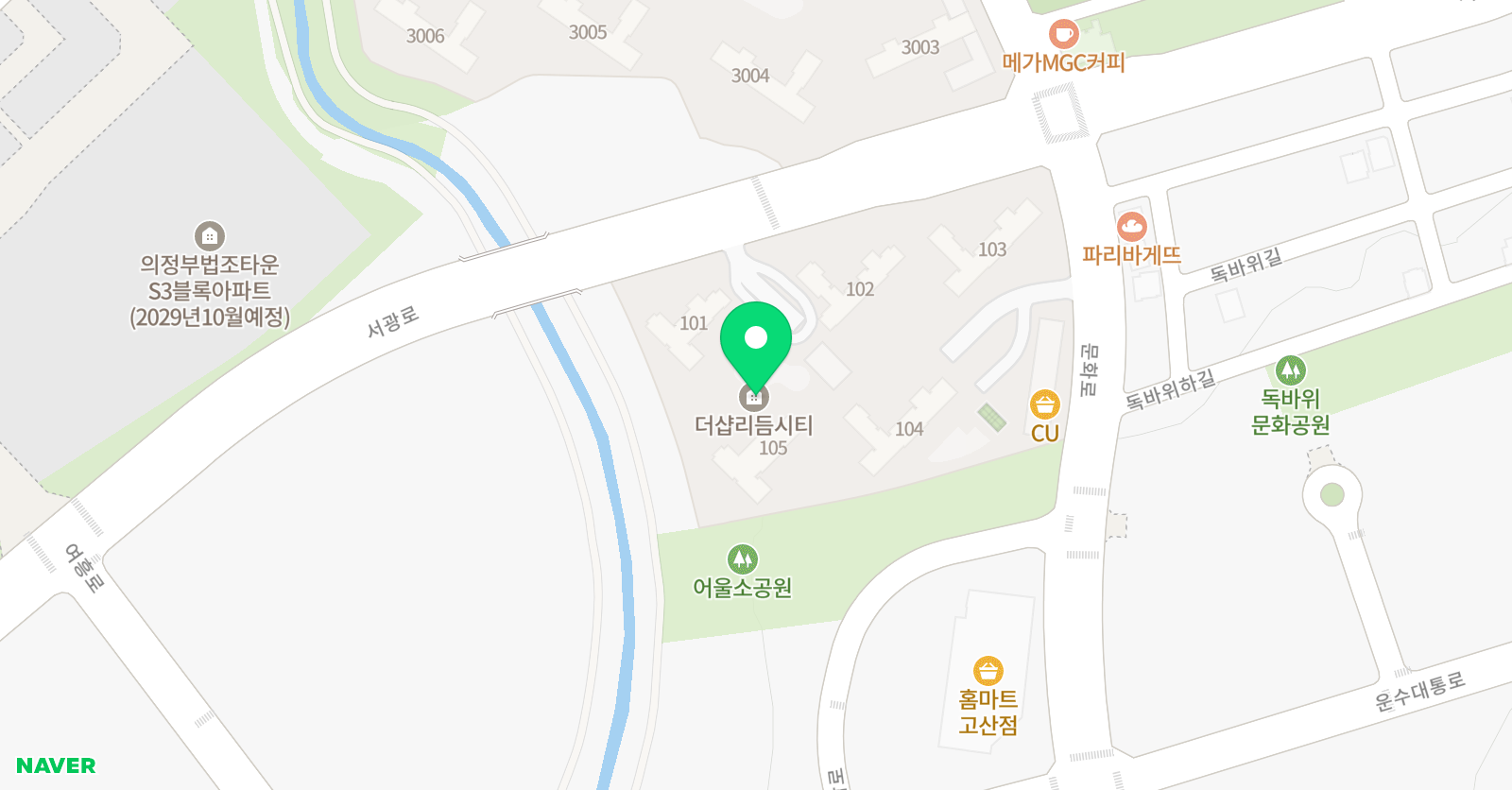 아소비 의정부고산더샵리듬시티점 위치