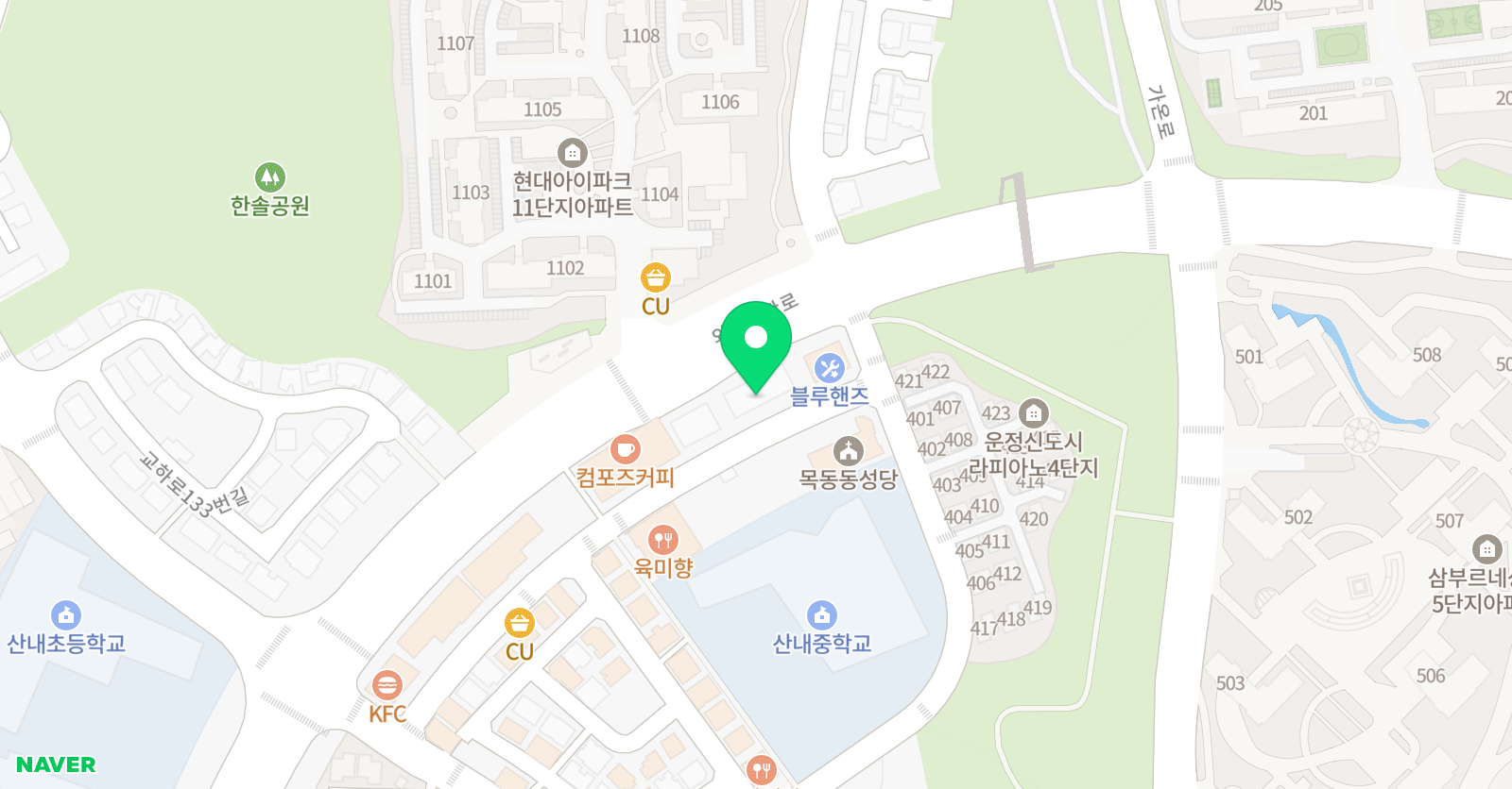 칸타빌레 음악학원 위치