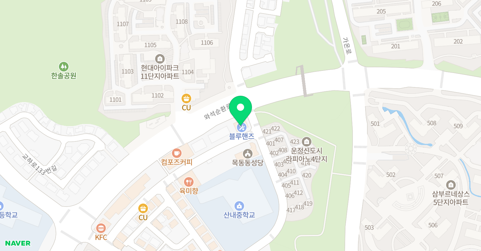 홀로서기관리형 독서실(1관) 위치