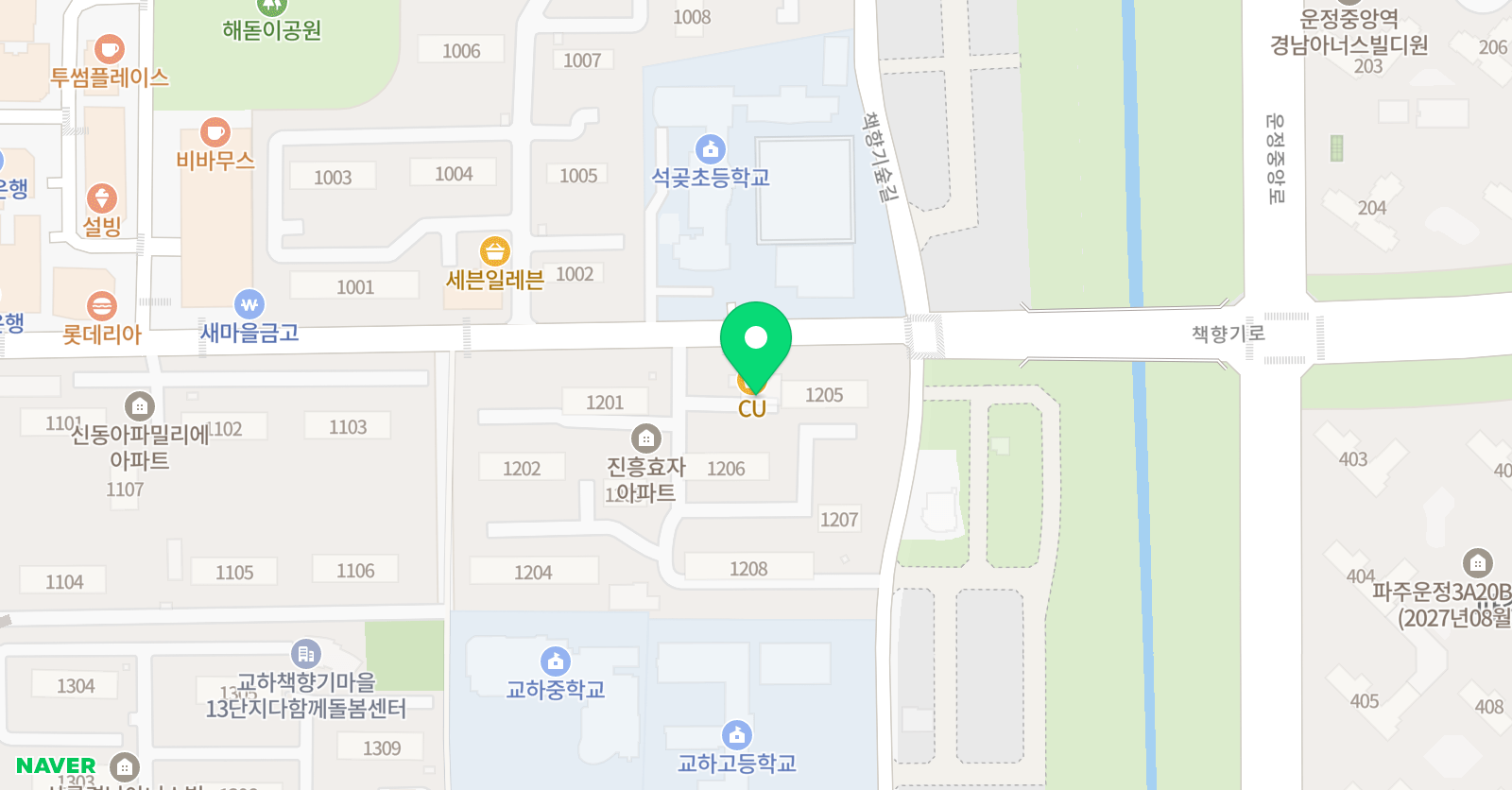 J&P 태권도 위치