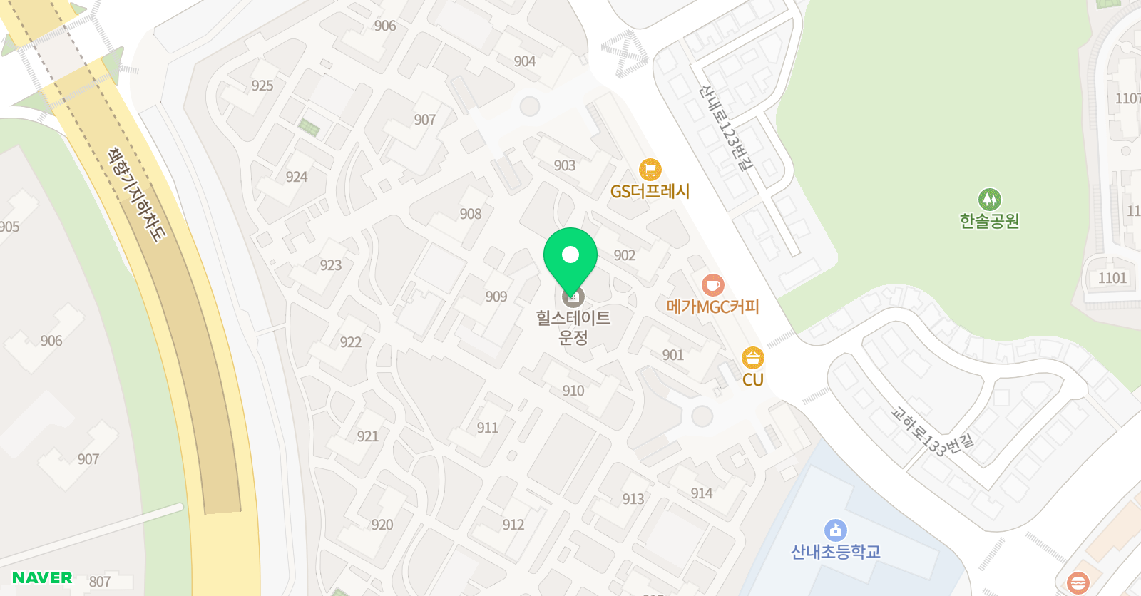 아소비 파주산내9단지3점 위치