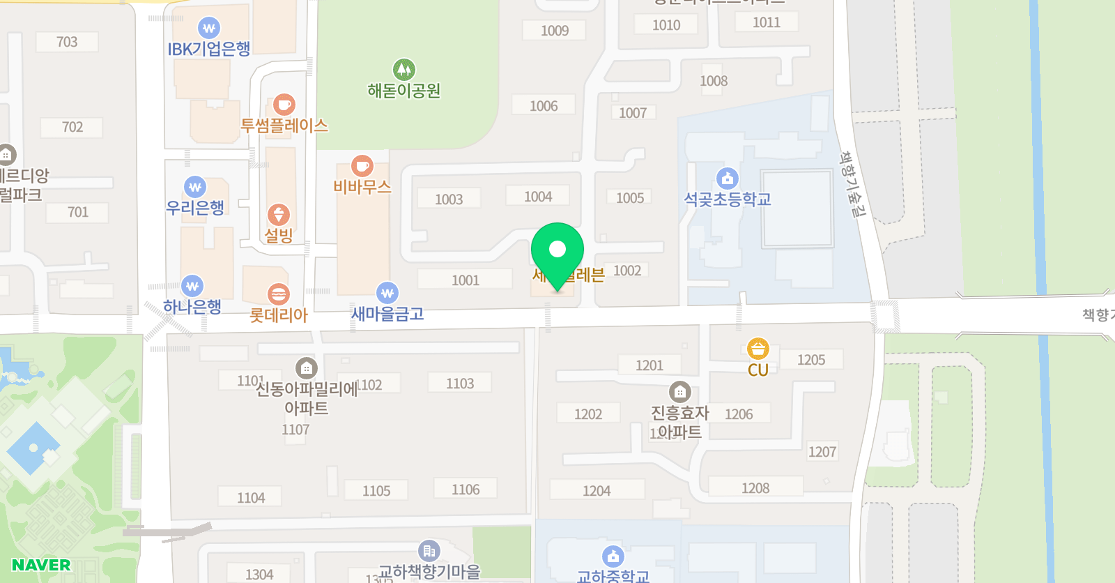 스마트해법 수학 책향기점 위치