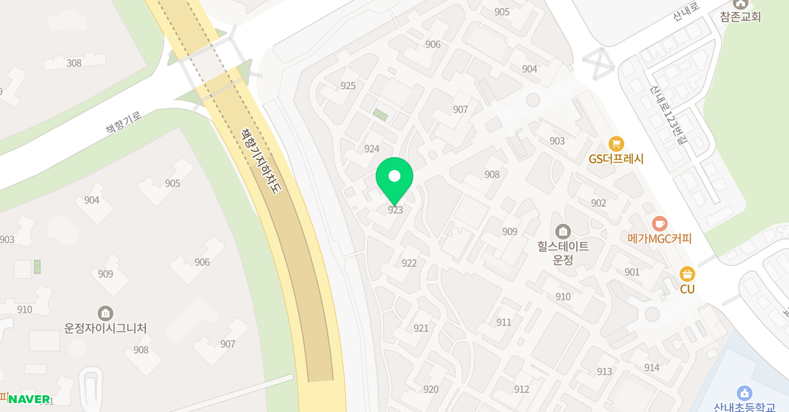 아소비 파주산내9단지2점 위치