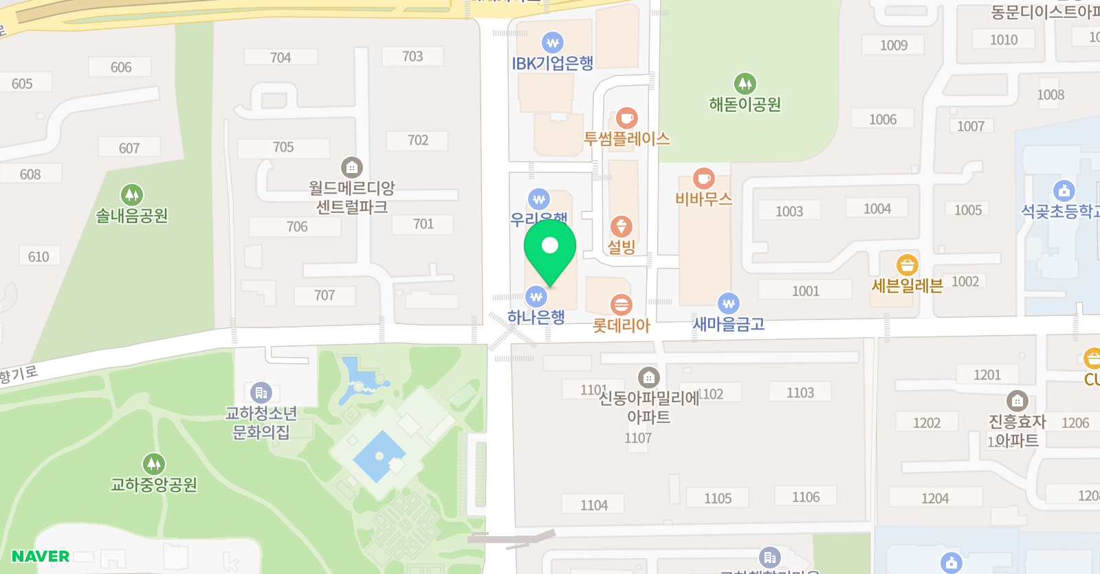 댄스플렉스 학원 위치