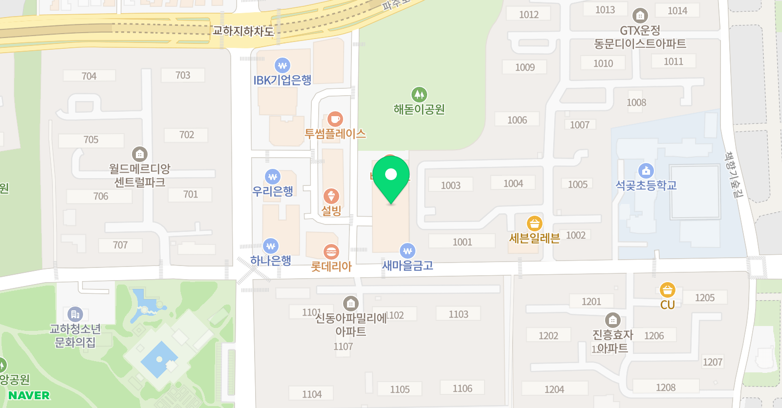 스마트해법 영어수학 이엔이 어학원 위치