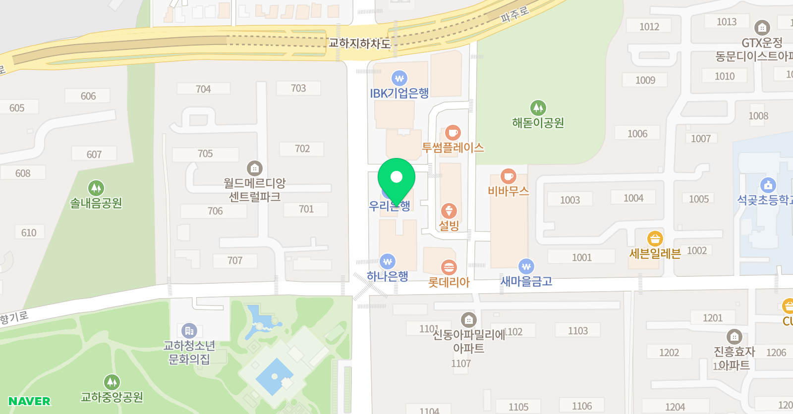 교하 스즈키 바이올린첼로 위치