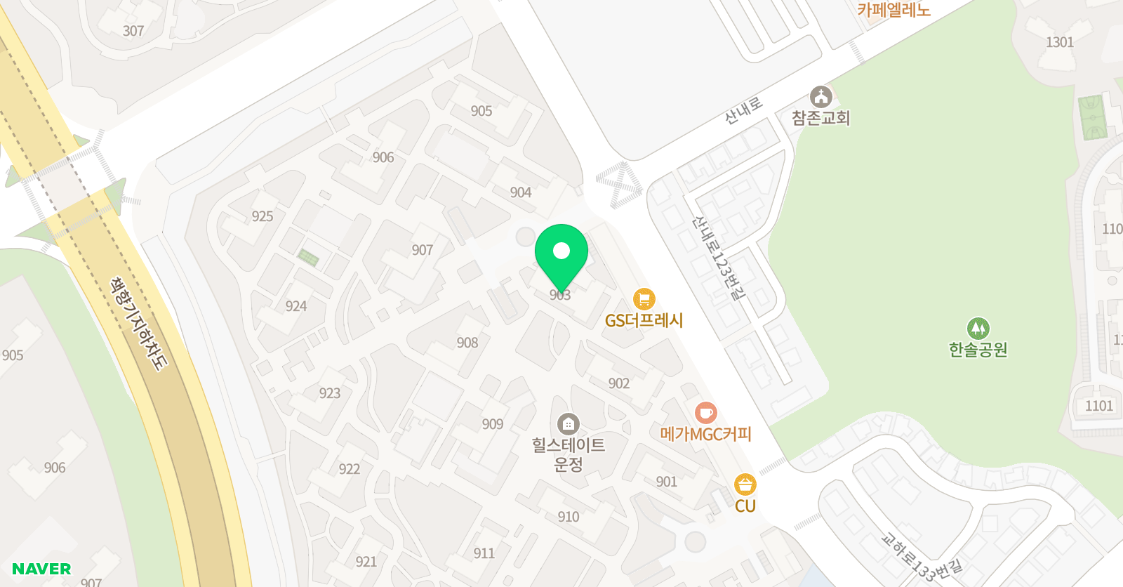 해법독서논술 산내힐스테이트교실 위치