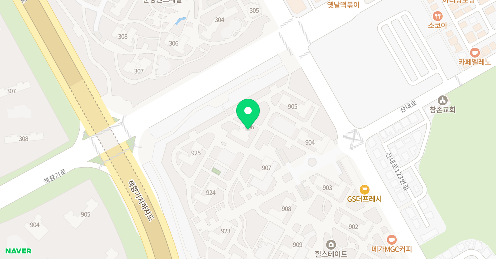 스마트해법수학 셀파수학 파주운정힐스테이트906점 위치