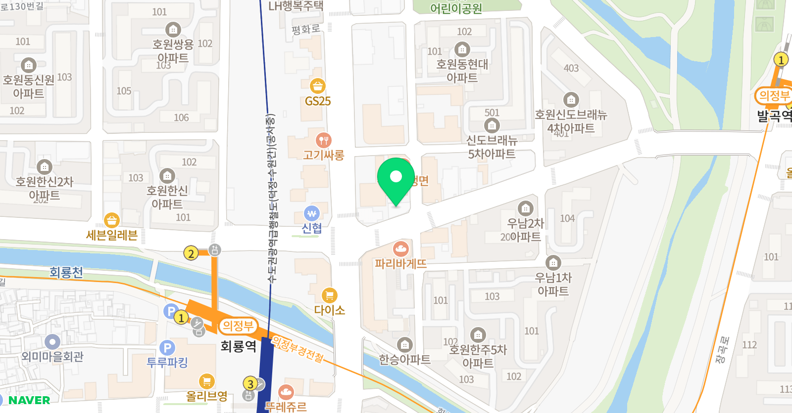 레이백 드럼전문학원 위치